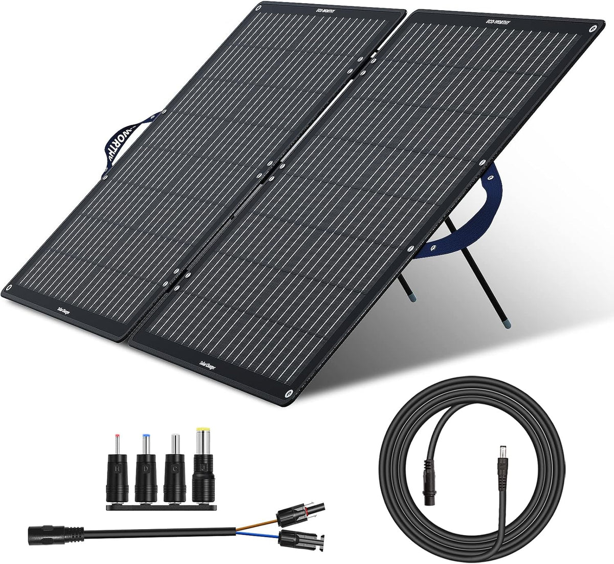 100W Foldable Solar Panel with Adjustable Kickstand Q3579
