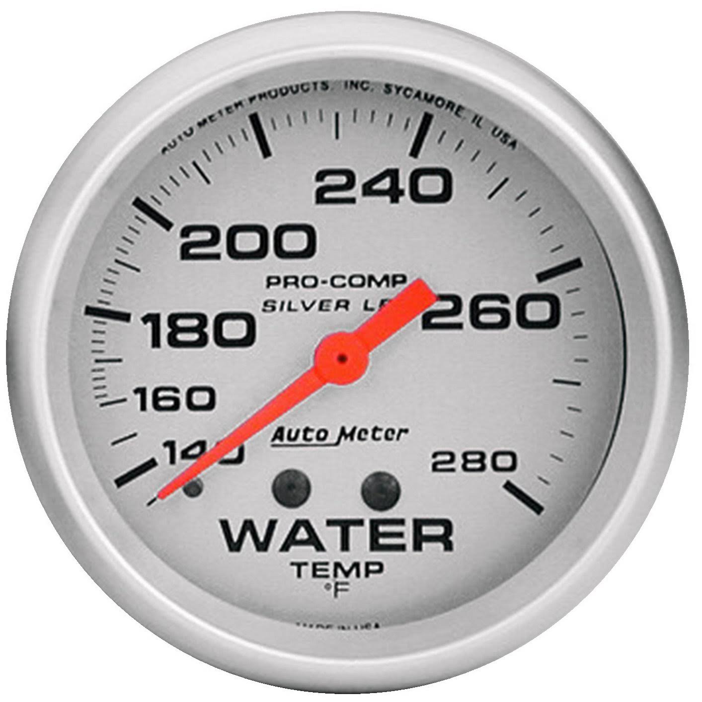 Silver Water Temperature Gauge F60960