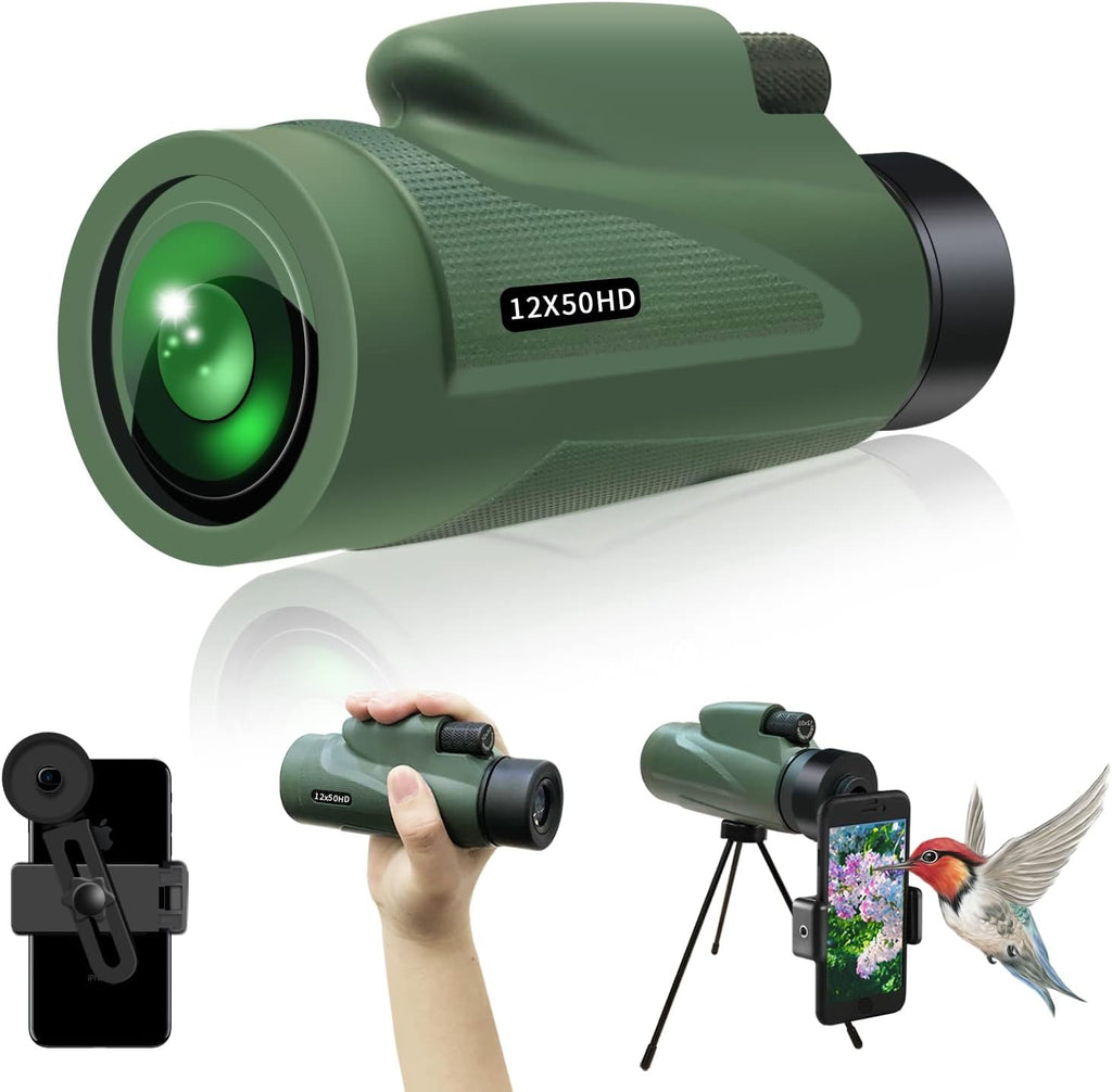 12~16X60 Waterproof HD Monocular Telescope with Tripod P5124