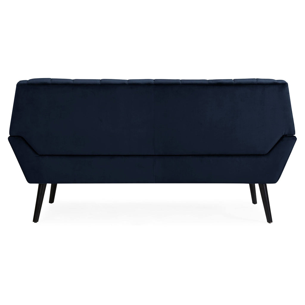 Navy Blue Velvet Sofa O769