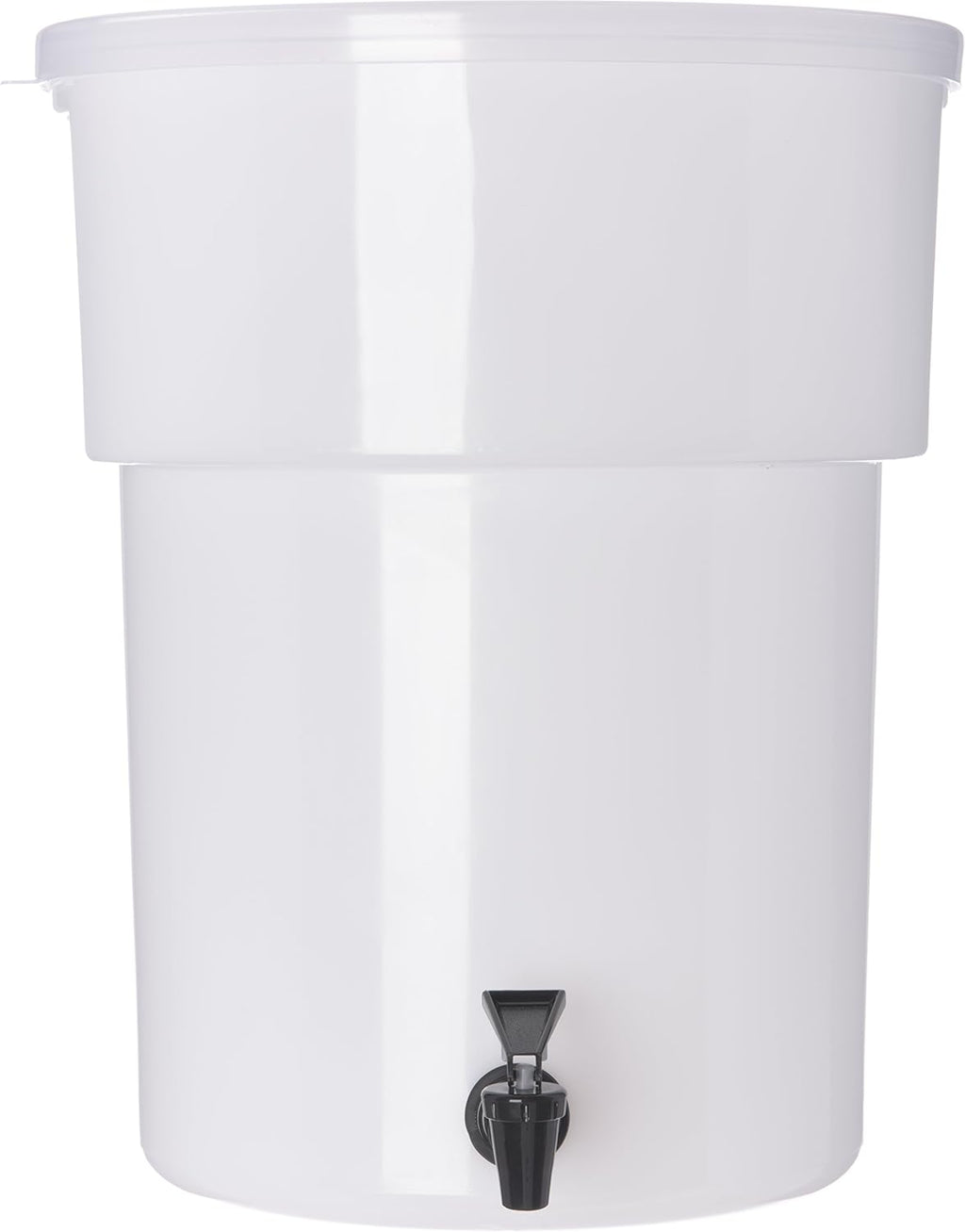 White 5 Gallon Polyethylene Beverage Dispenser K9747