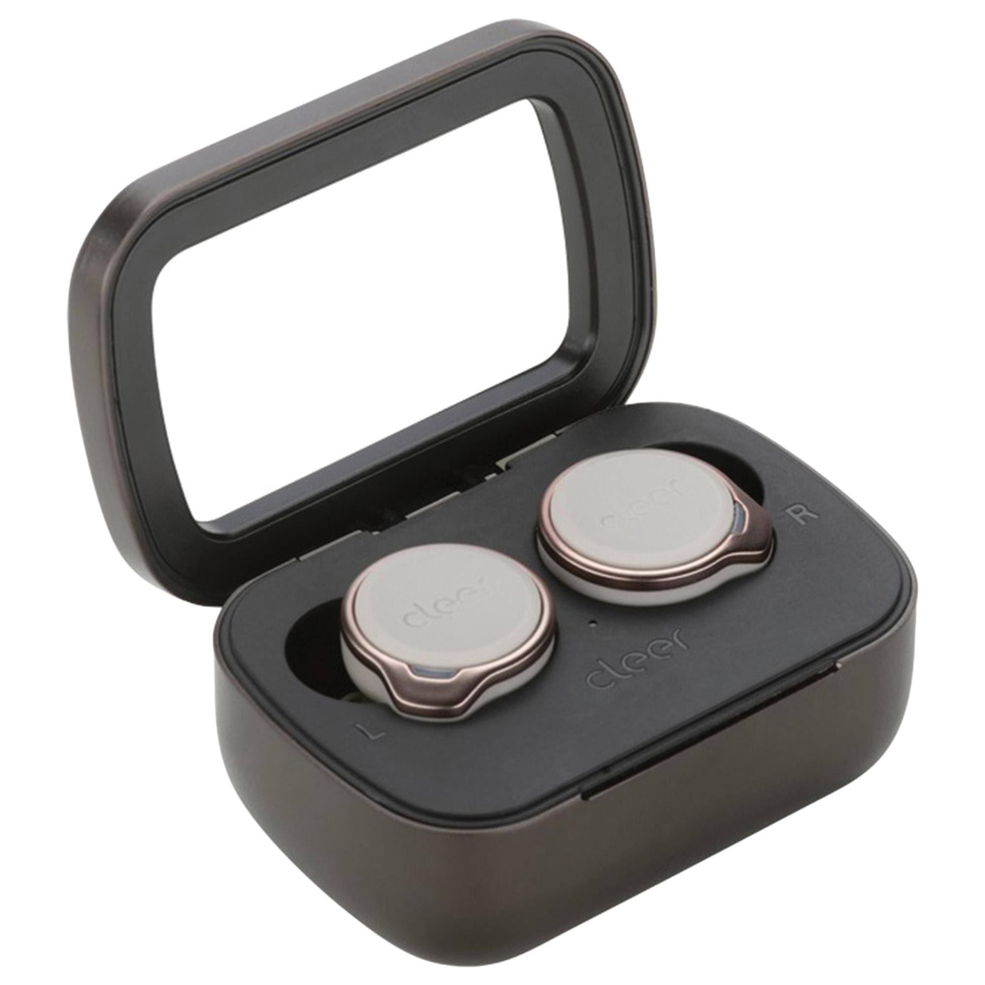 Grey True Wireless Noise-Canceling Bluetooth Earbuds V2033