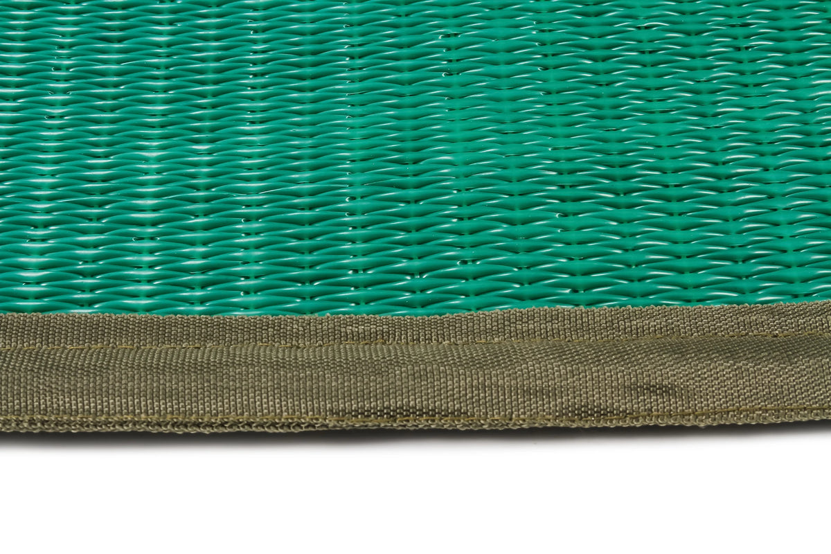 Green Reversible RV Awning and Outdoor Mat H6940