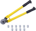 18 Hardened Cable Cutter, Chromium Vanadium Steel, with 10Pcs Ferrules V8655
