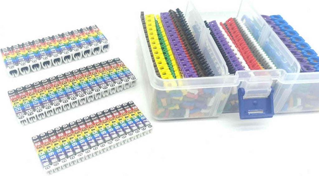 0-9 Coded Cable Marker Set, POM, diameter 3.0~10mm, 2200 Pieces C188086