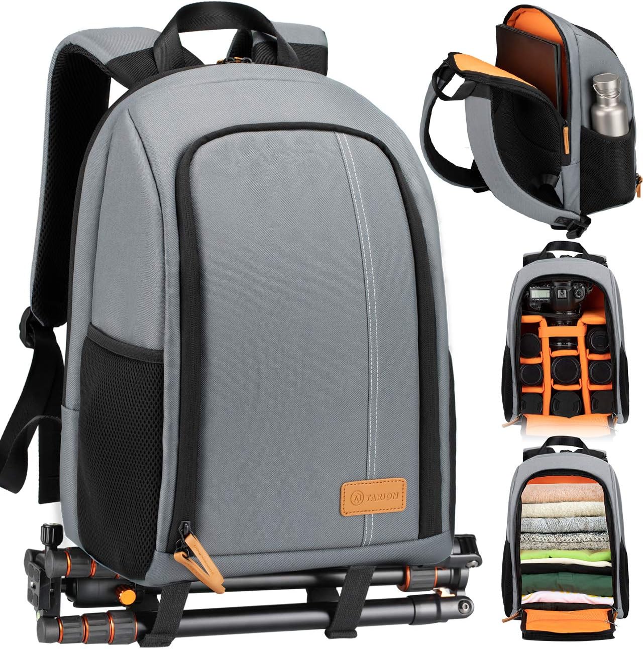 Waterproof Camera Backpack with 15 Inch Laptop Compartment U4577