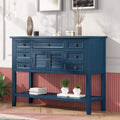 Console Table with Shutter Doors and 7 Storage Drawers Q945