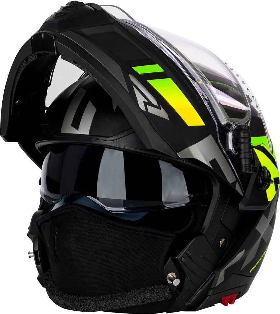 Modular Snow Helmet with Electric Shield Black/Charcoal/Hi-Vis MD Y44511
