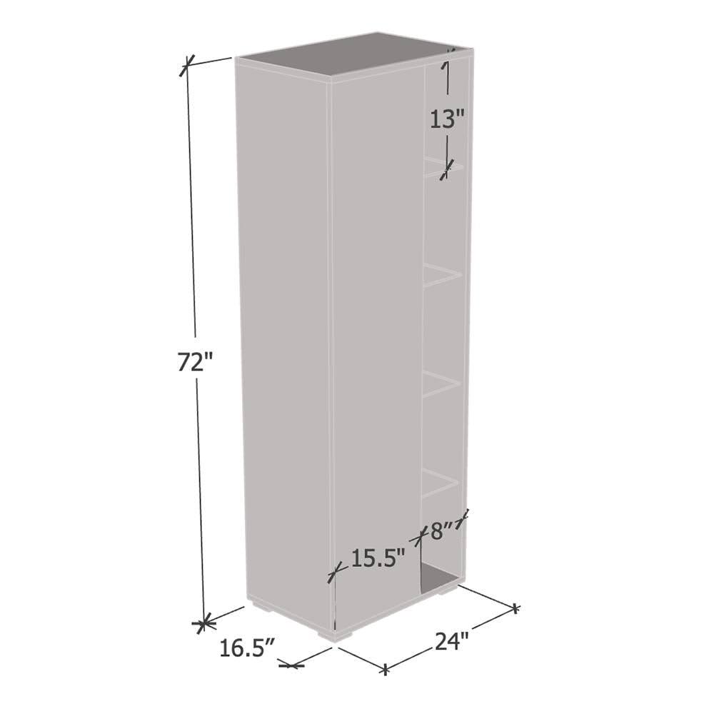 Gray Bookcase P310277