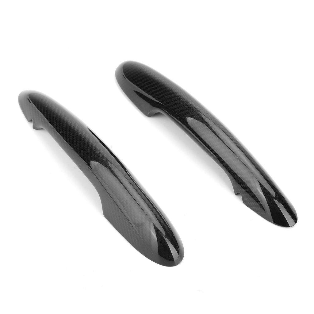 Carbon Fiber Door Handle Cover 2 Door Without Keyhole Q89486