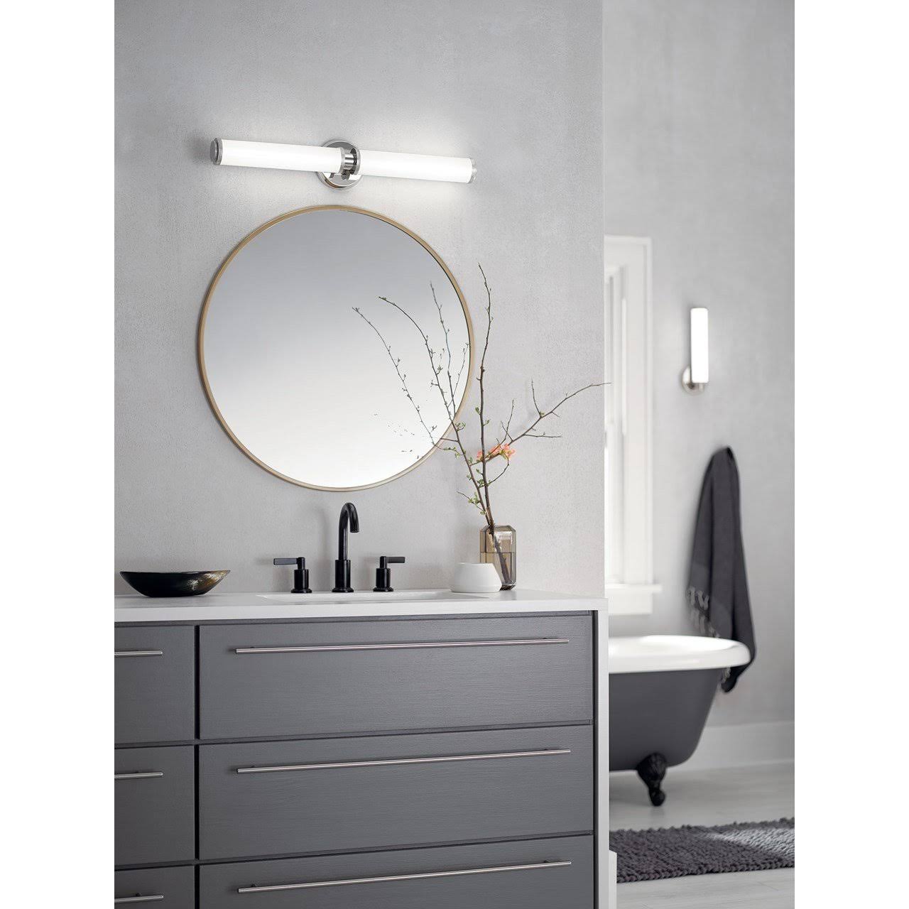 Polished Nickel LED Linear Bath Light F9225