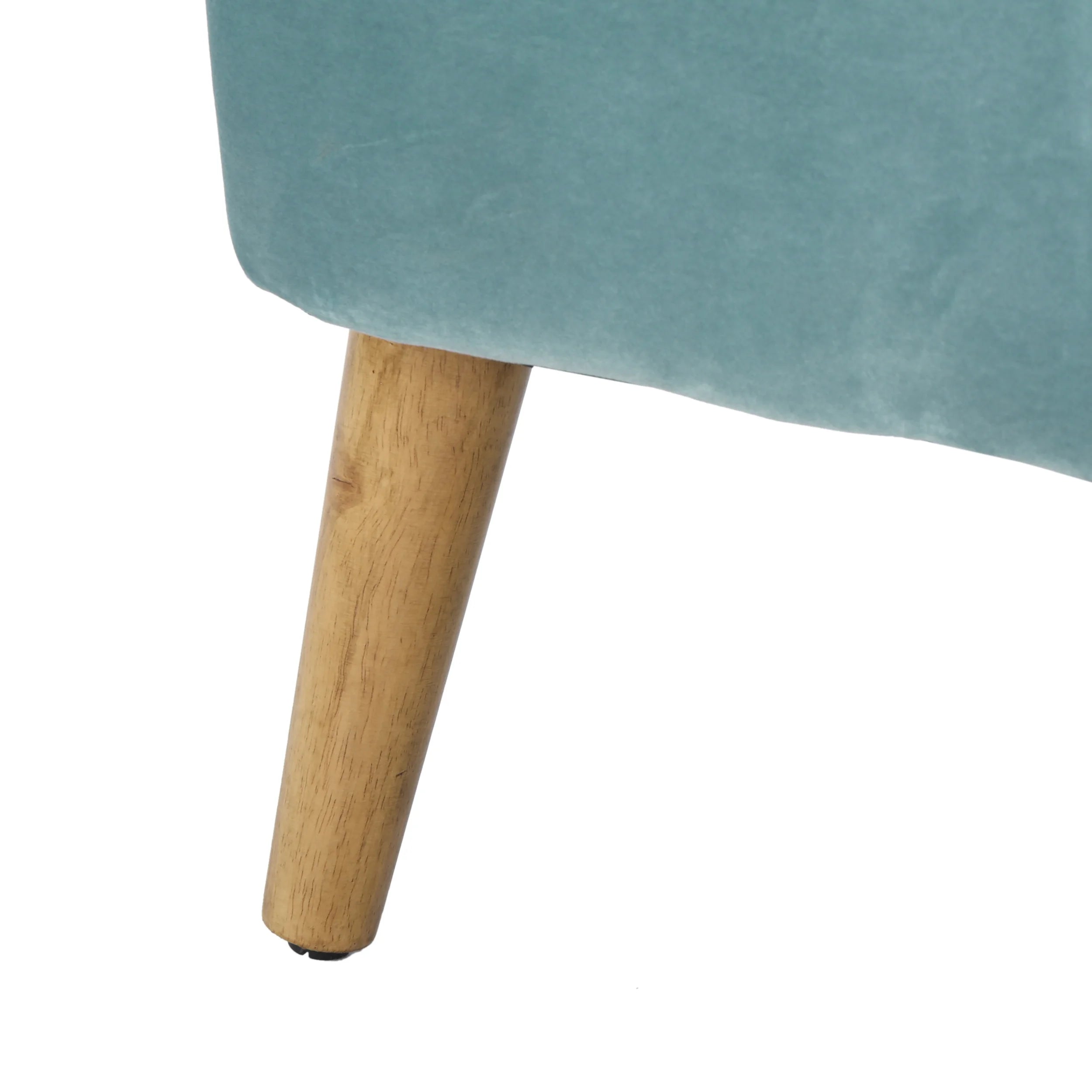 Seafoam Blue Velvet Club Chairs, Set of 2 K7111