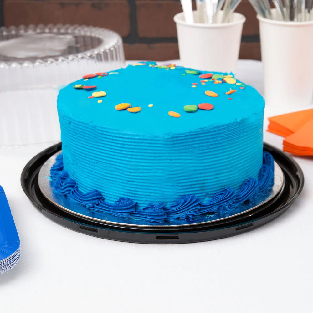 9x22 1-2 Layer Cake Display Container with Clear Dome Lid - 80/Case R692