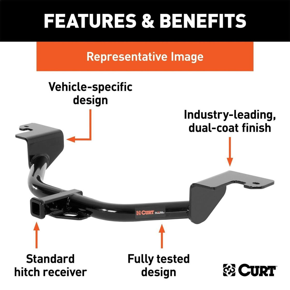 Class 2 Trailer Hitch with Ball Mount D6745