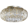 7 Light 18 inch Flush Mount with Beveled Crystal Glass Shade F34121