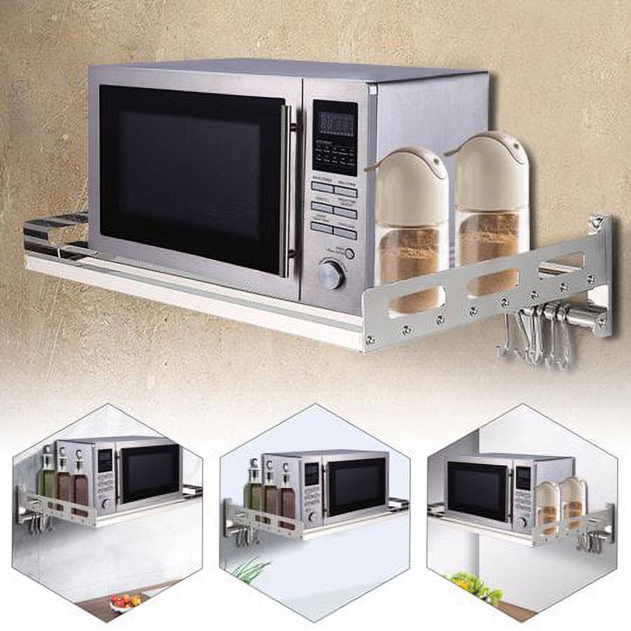 Stainless Steel Wall-Mounted Microwave Oven Rack M154