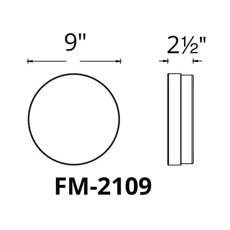 Black LED Flush Mount G893089
