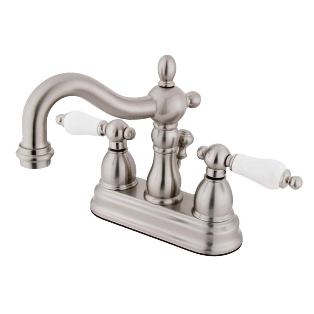 Polished Brass Centerset Lavatory Faucet with Retail Pop-Up N772799