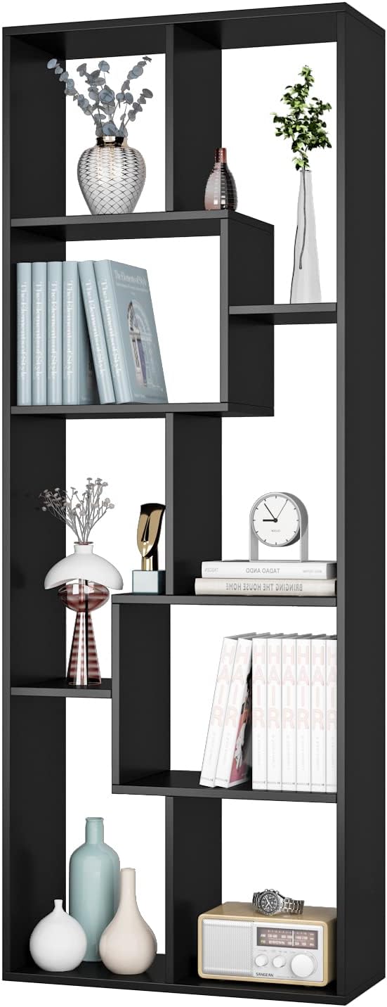 Black 8 Tier Bookcase L250285
