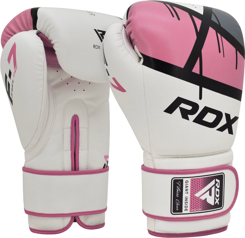 Pink 10oz Leather Boxing Gloves I273