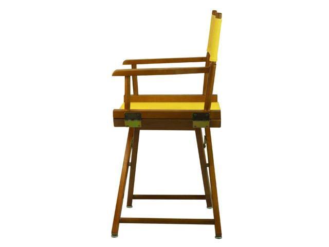 Honey Oak Frame Gold Canvas Director's Chair V39601