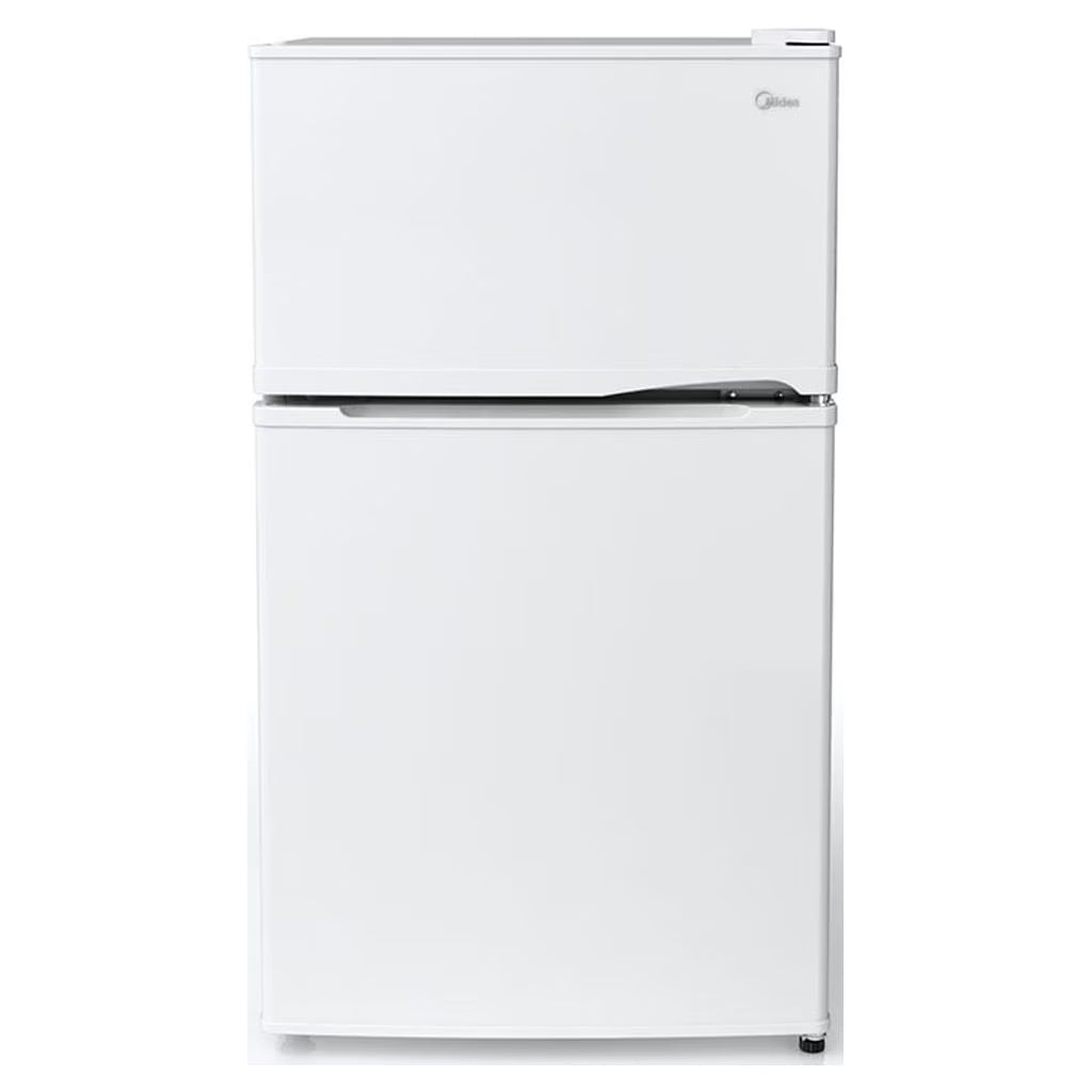 White Two Door Compact Refrigerator F7614