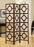 3 Panel Folding Screen Cappuccino P595137