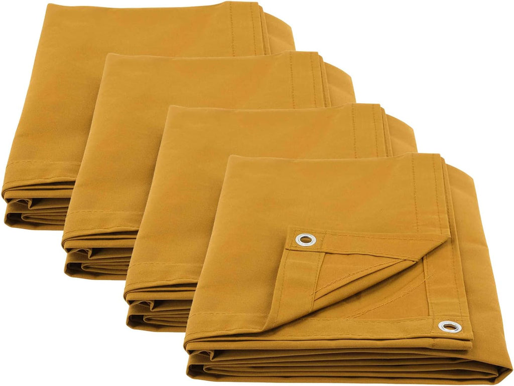 10' x 16' Tan Canvas Tarp 12oz Pack of 2 Z773961