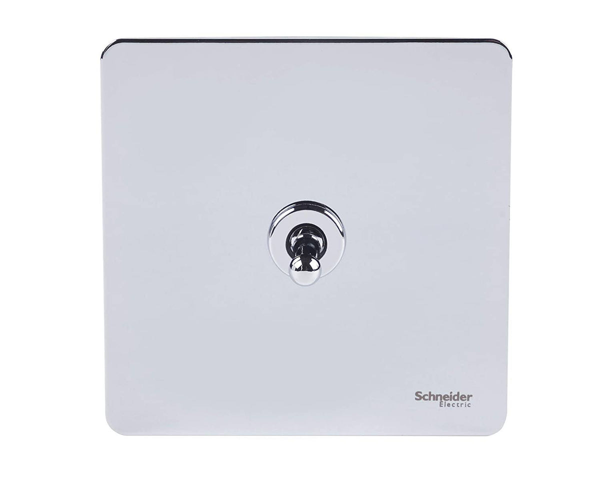 Polished Chrome Single Toggle 2 Way Light Switch E1611