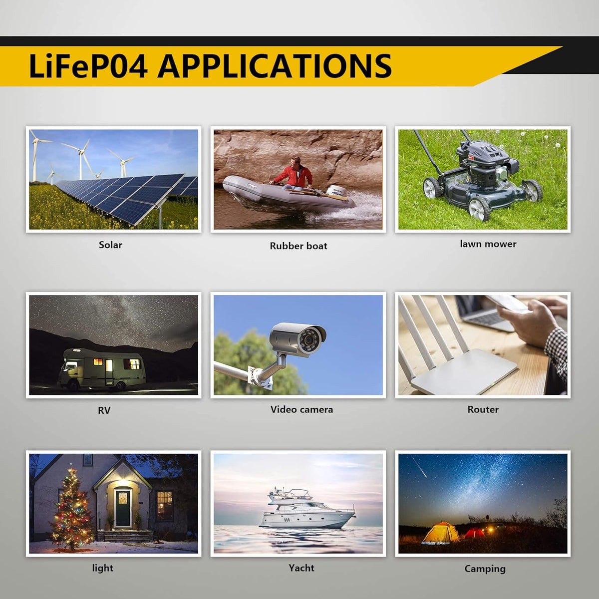 12V 12Ah LiFePO4 Battery with Built-in BMS T20006