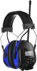 Blue Bluetooth Radio Safety Earmuffs, Pack of 2 G13857