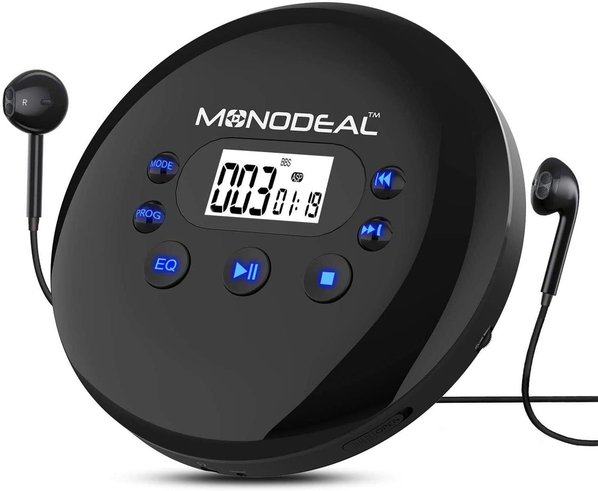 Portable CD Player with Headphones, Anti-Skip, Pack of 2 Z36396