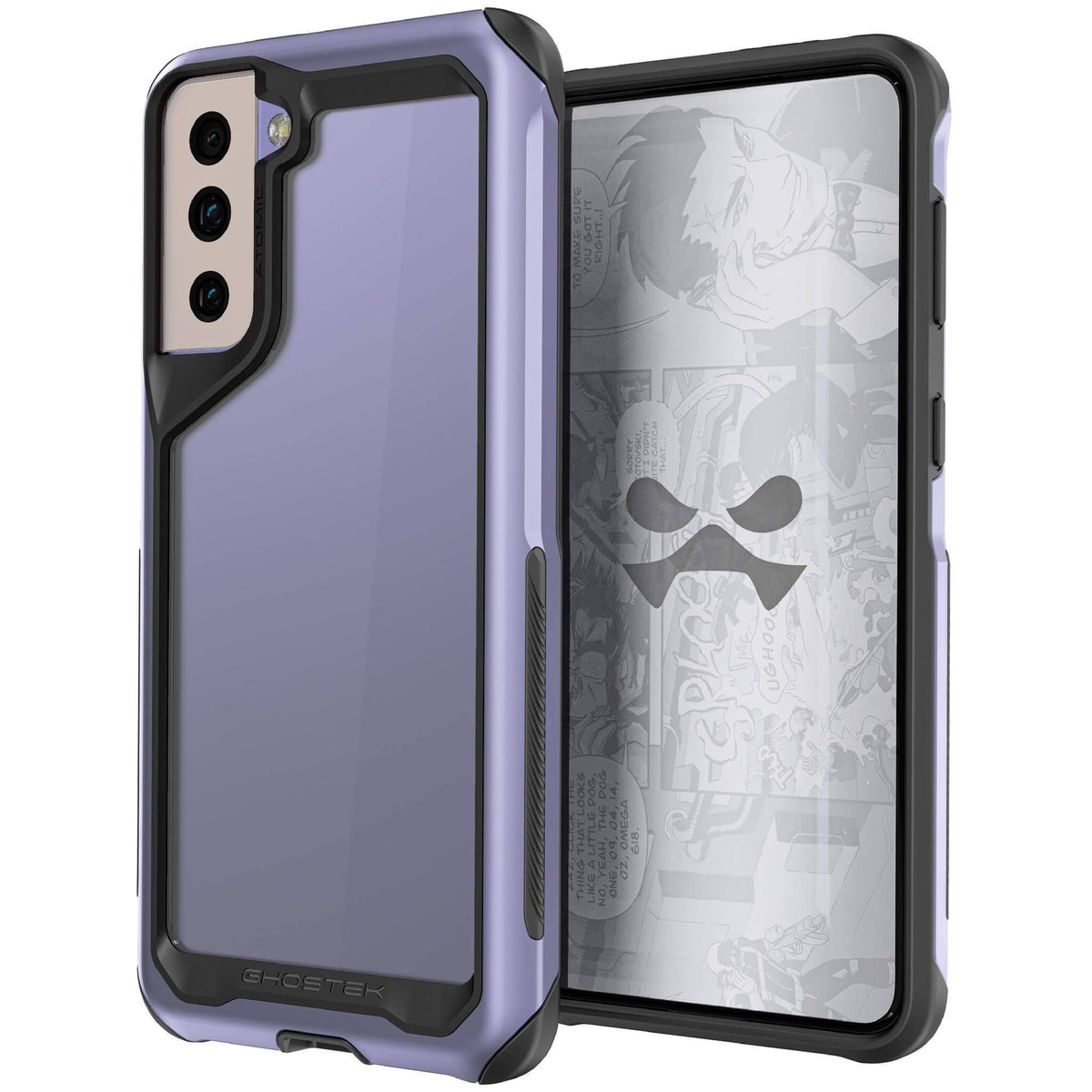 Violet Clear Metal Case J7376