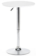 White Height Adjustable Bar Table R10744