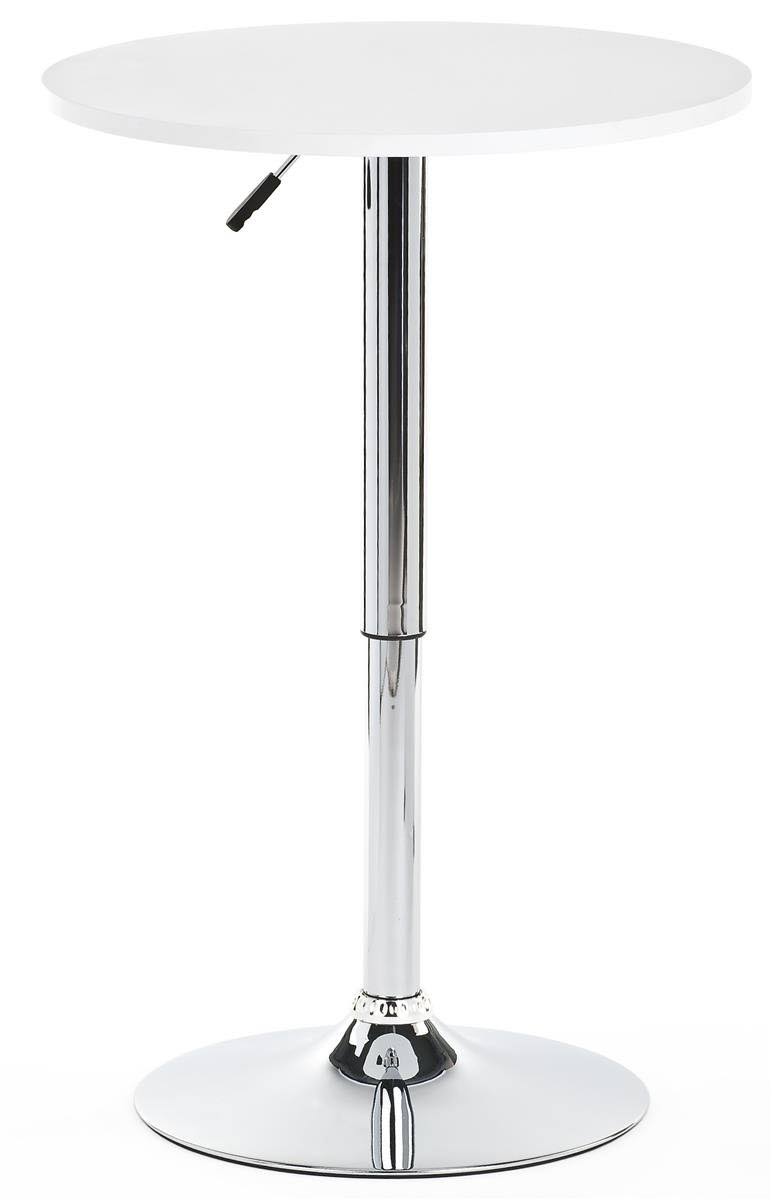 White Height Adjustable Bar Table R10744