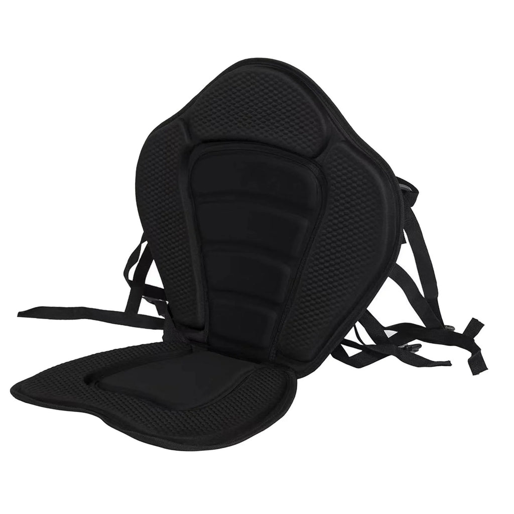 Black Kayak Seat Cushion with Detachable Backrest and Bag Y394