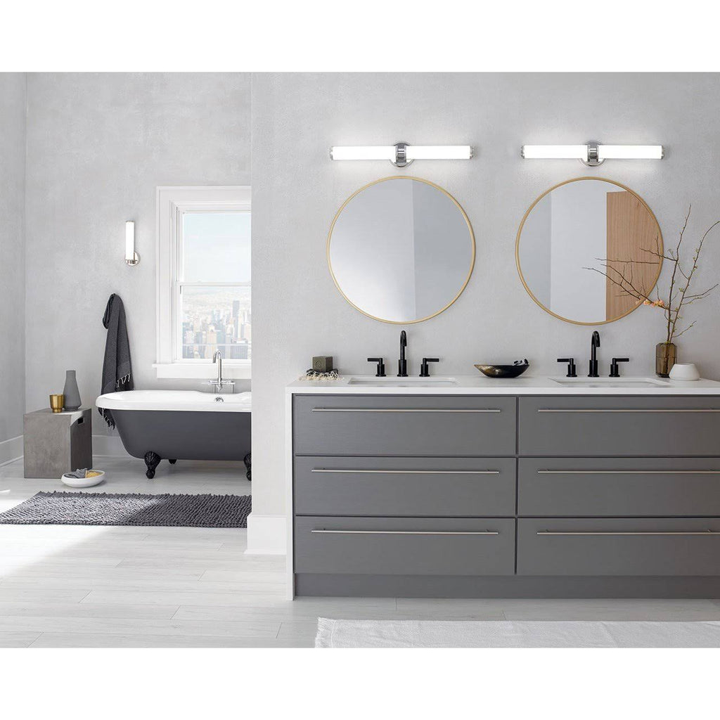 Polished Nickel LED Linear Bath Light F9225