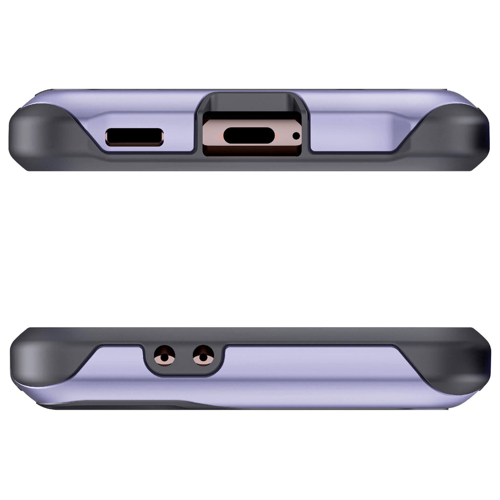 Violet Clear Metal Case J7376