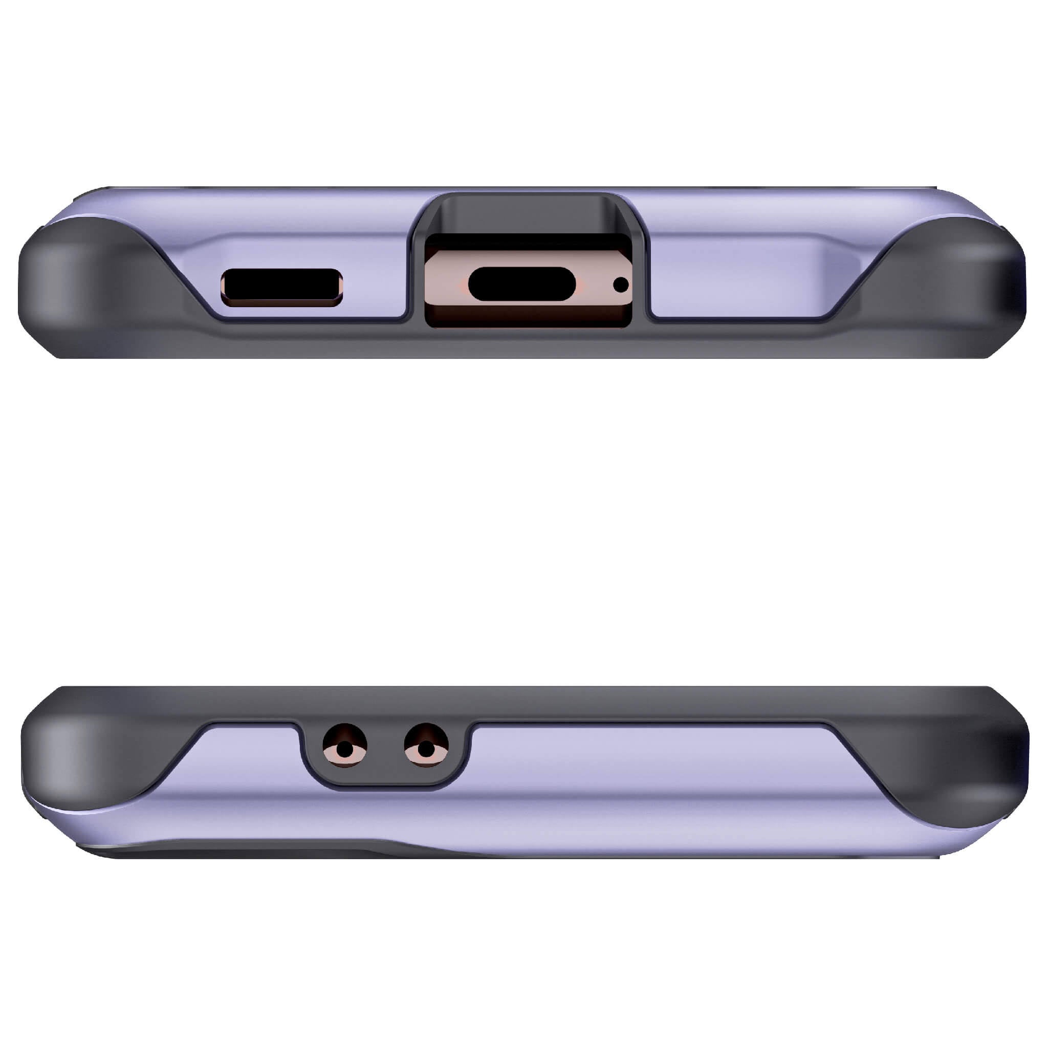 Violet Clear Metal Case J7376