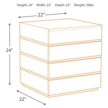 Transparent Black Square End Table T588931