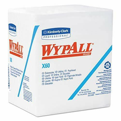 Wypall X60 Wipers, 1/4-Fold, White, 76/Box N77773