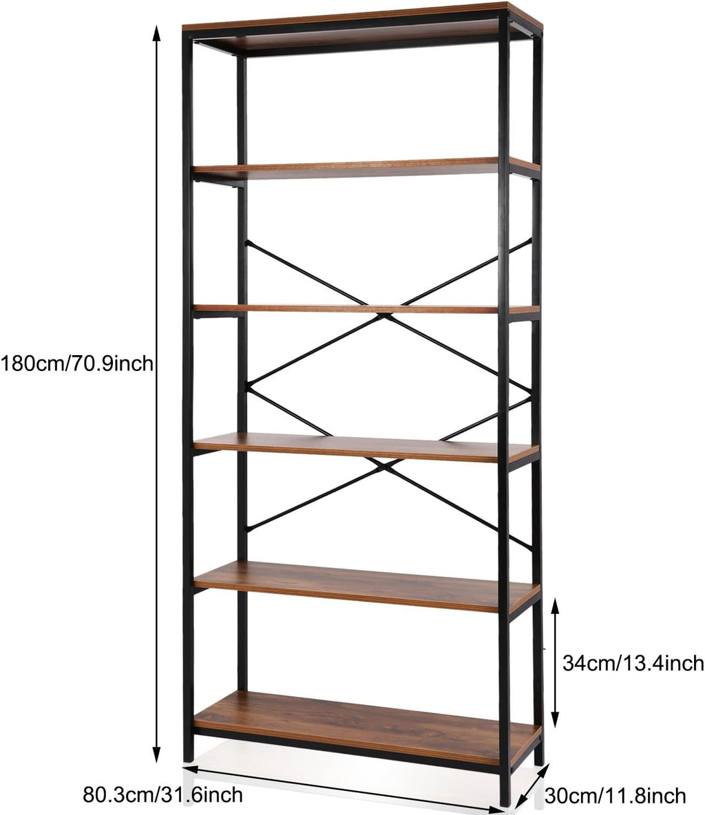 5-Tier Rustic Wood Bookcase G74824