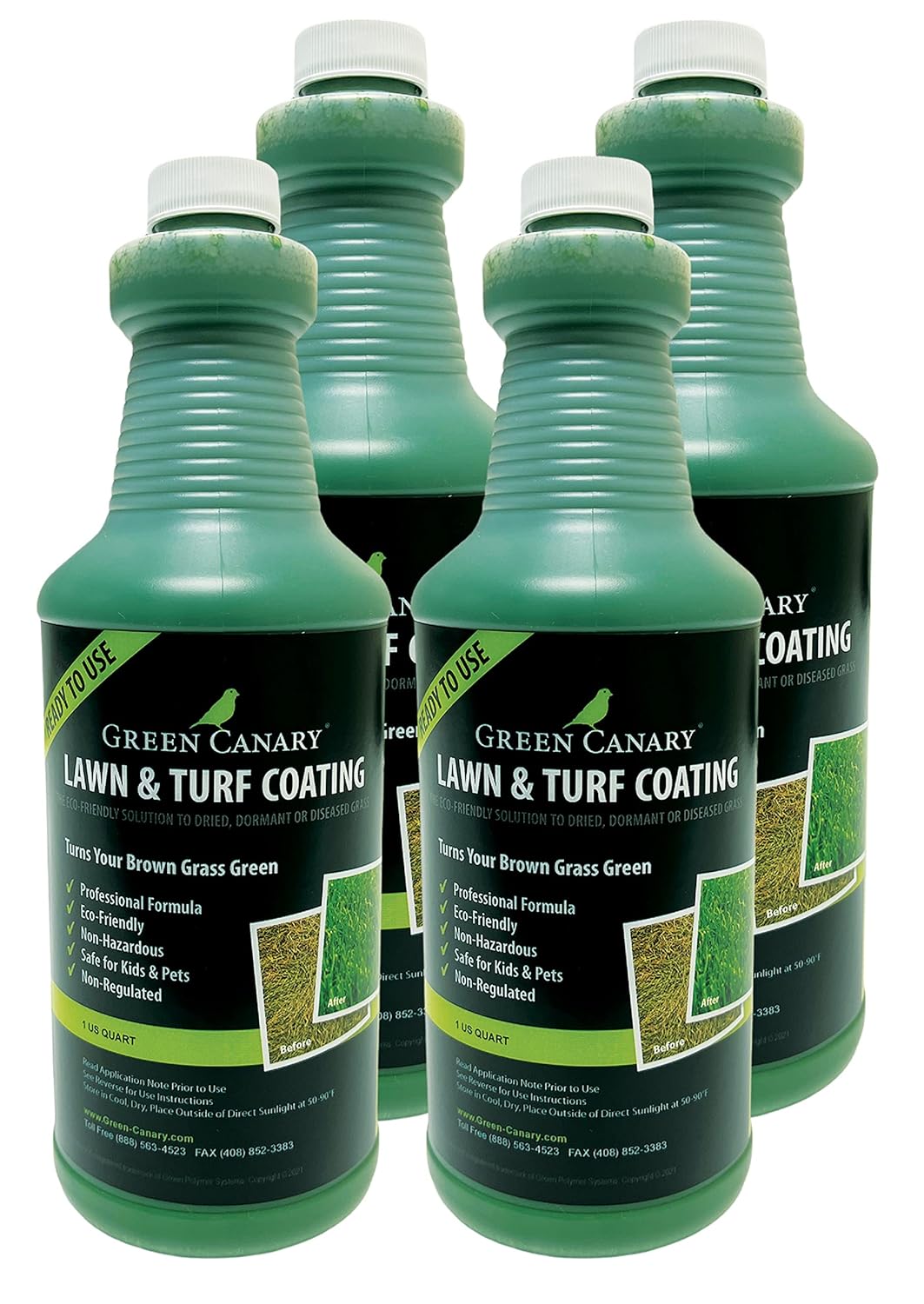2 Pack Green Grass Paint, 4 Liter Bottles O385
