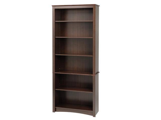 Espresso 6-Shelf Bookcase F742