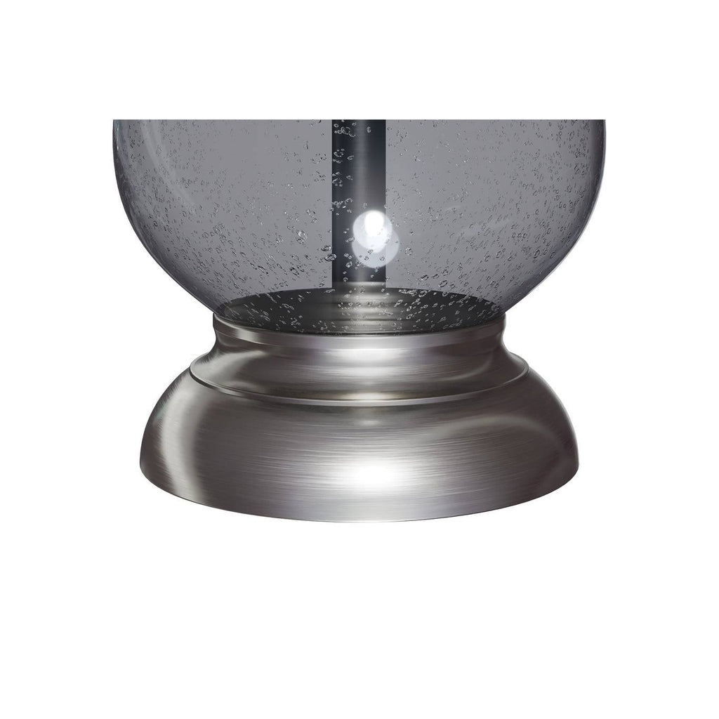Clear Seeded Glass Accent Lamp Set of 2 U647