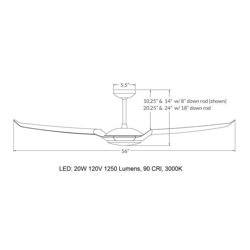 IC/Air2 56x22 Ceiling Fan G933