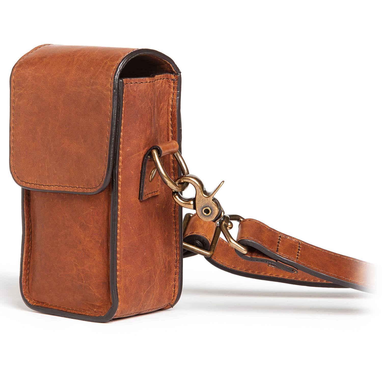 Antique Cognac Camera Case & Crossbody P548040