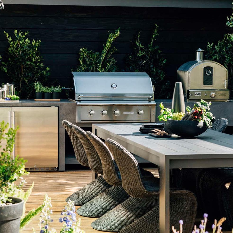 42-Inch 3-Burner Built-In Natural Gas Grill With Stainless Steel Burners & Rotisserie J86036