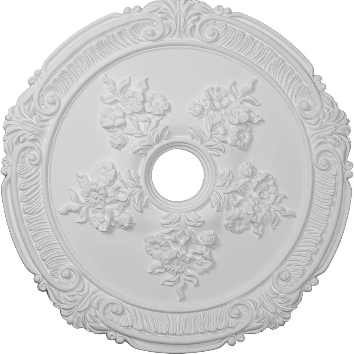 Hand-Painted Witch Hazel Ceiling Medallion X5273