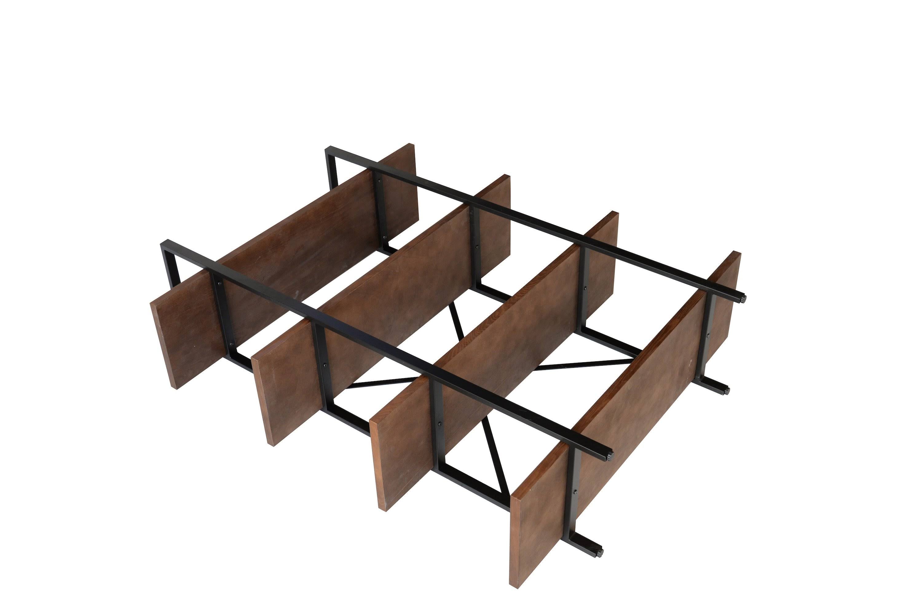 Walnut Brown 4 Shelf Etagere Bookcase Y778